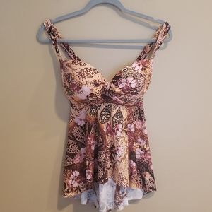 Torrid Tankini NWT Medallion Floral